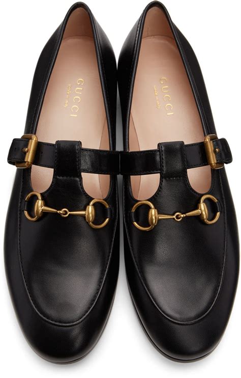 gucci black horsebit baby loafers